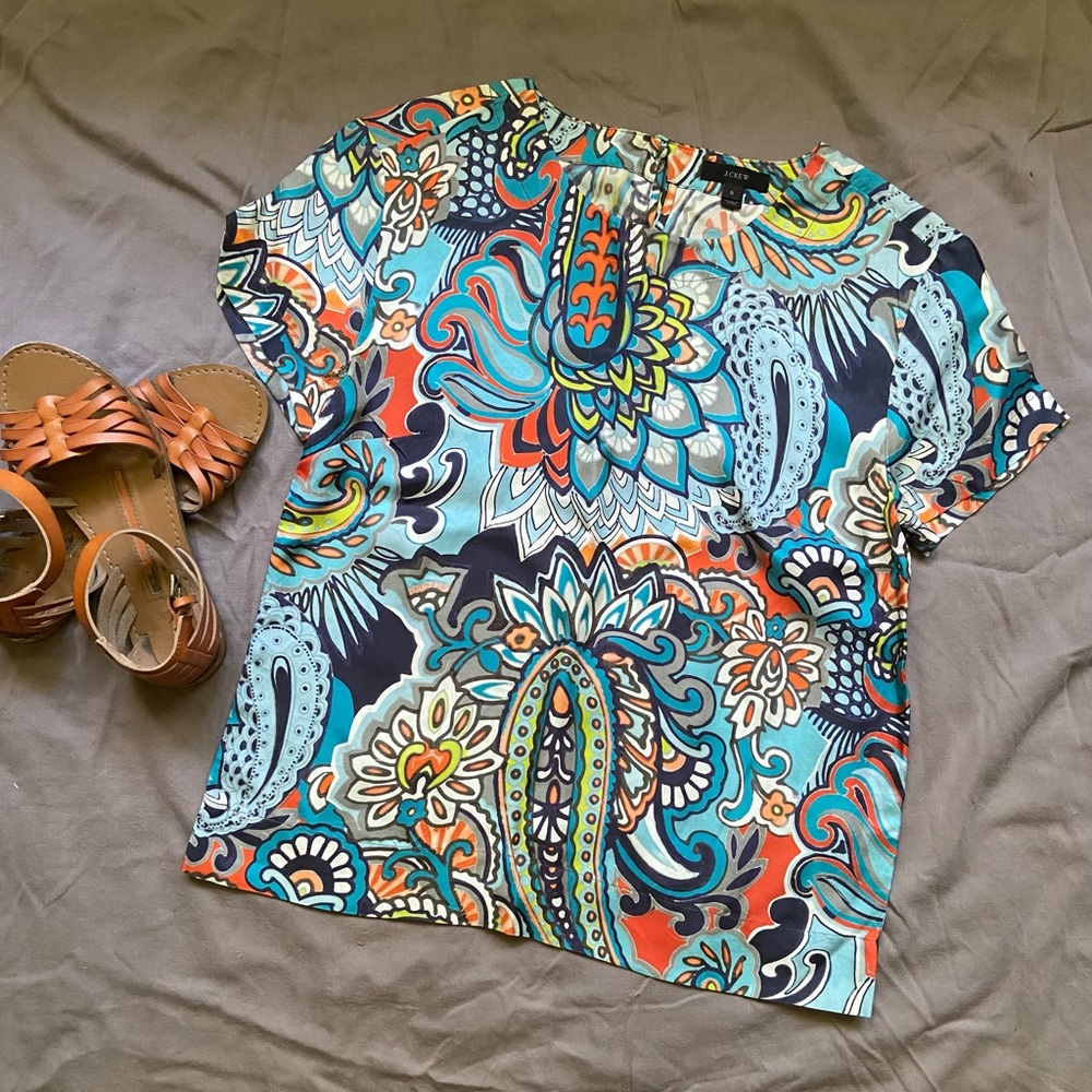 Silk Paisley T-Shirt